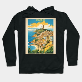 Salvador Bahia Brazil Vintage Tourism Travel Poster Hoodie